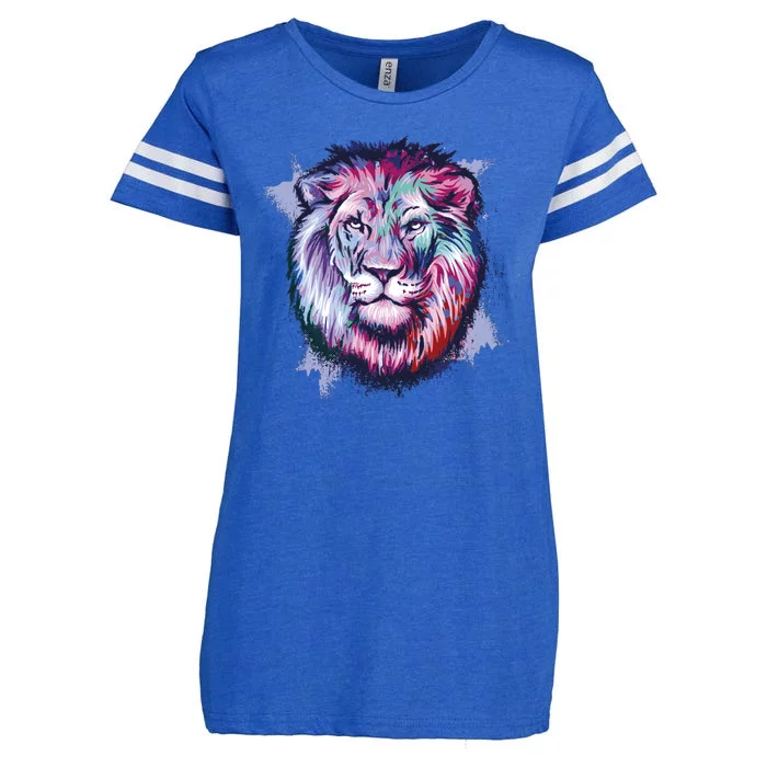 Colorful Wild Lion Enza Ladies Jersey Football T-Shirt