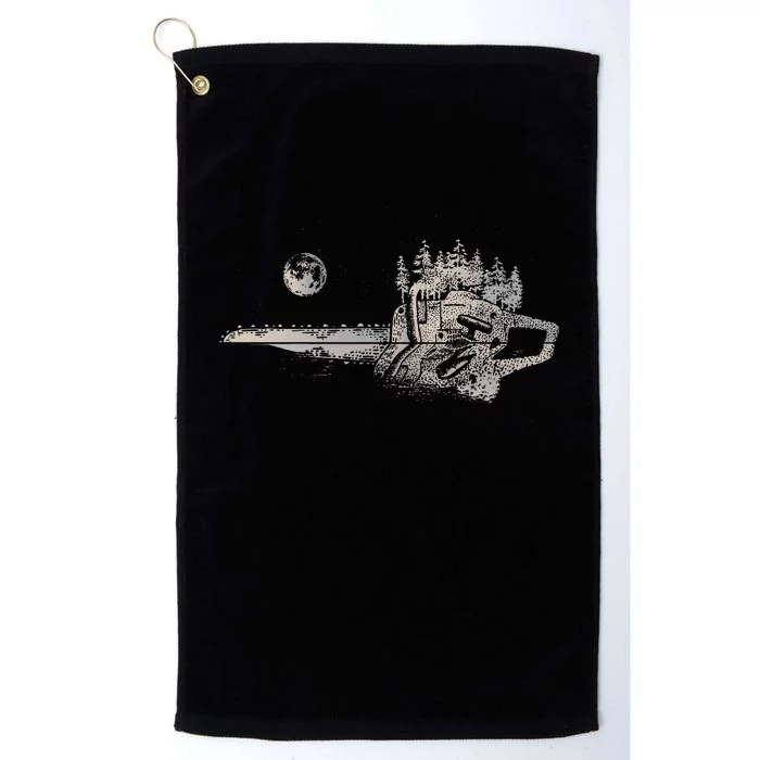 Chainsaw Woodworker Lumberjack Arborist Chainsaw Platinum Collection Golf Towel