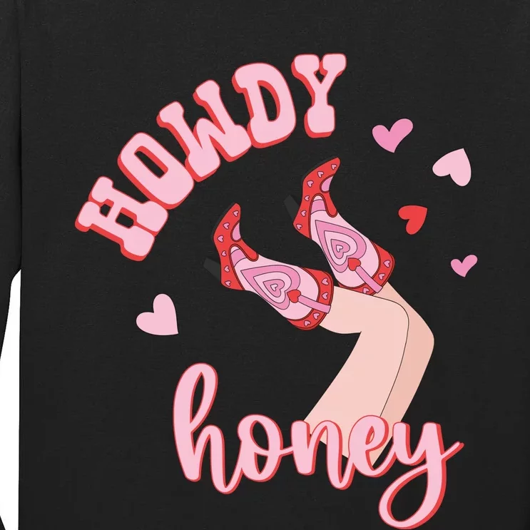 Charming Western Lovethemed Graphic Tall Long Sleeve T-Shirt