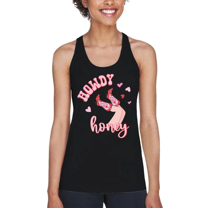 Charming Western Lovethemed Graphic Women's Racerback Tank