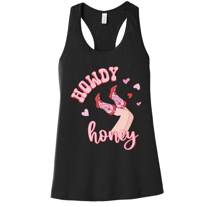 Charming Western Lovethemed Graphic Women's Racerback Tank