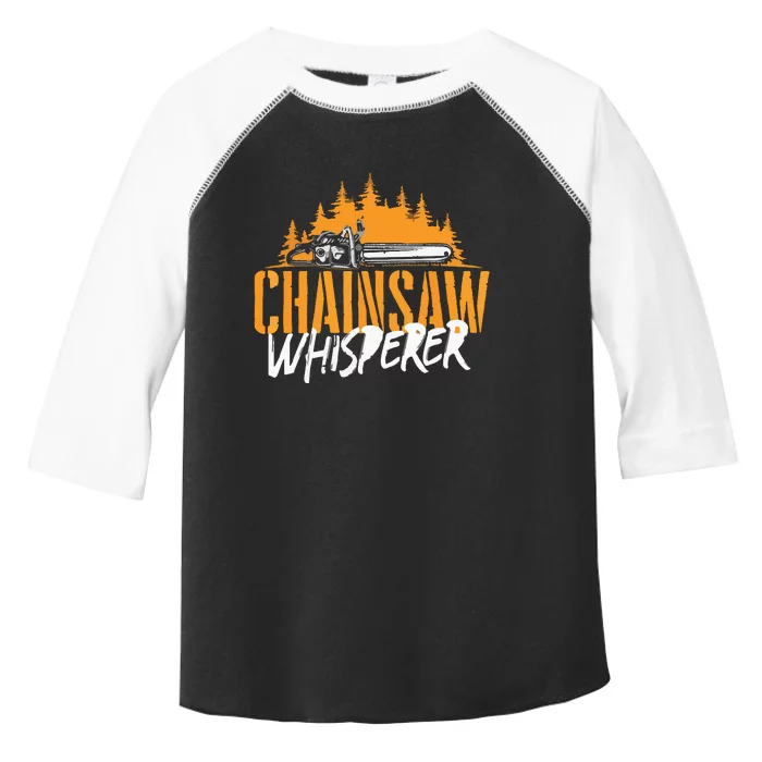 Chainsaw Whisperer Lumberjack Logger Woodworker Toddler Fine Jersey T-Shirt