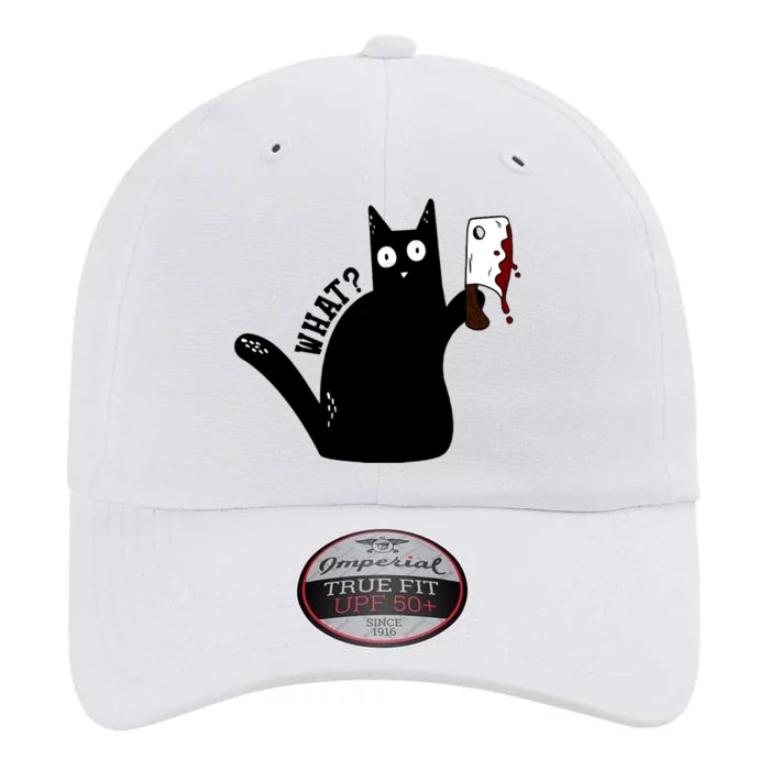 Cat What? Murderous Black Cat With Cleaver Gift For Cat Lover The Original Performance Cap