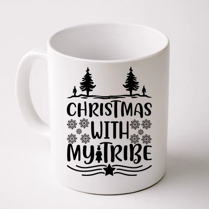 Christmas With My Tribe Front & Back Coffee Mug