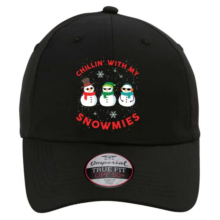 Chillin With My Snowmies Cute Snow Ugly Christmas Sweater Gift The Original Performance Cap