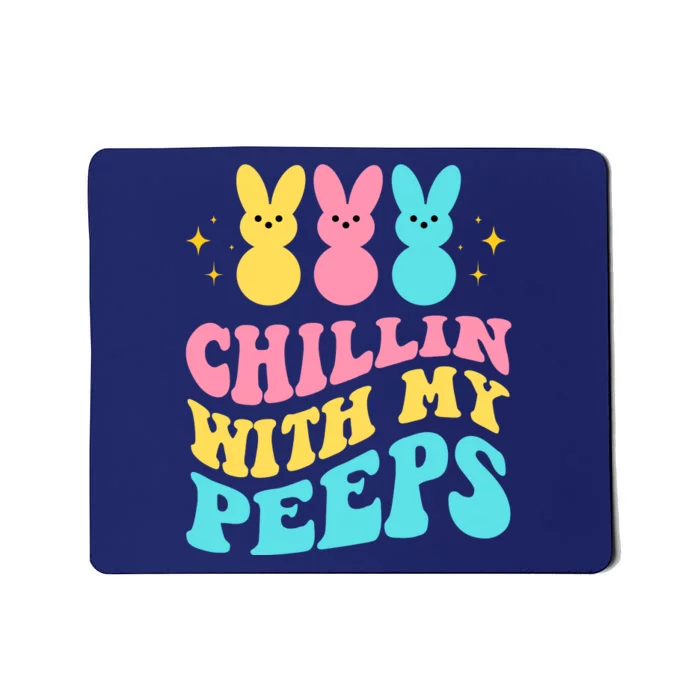 Chillin With My Peeps Cute Easter Mousepad