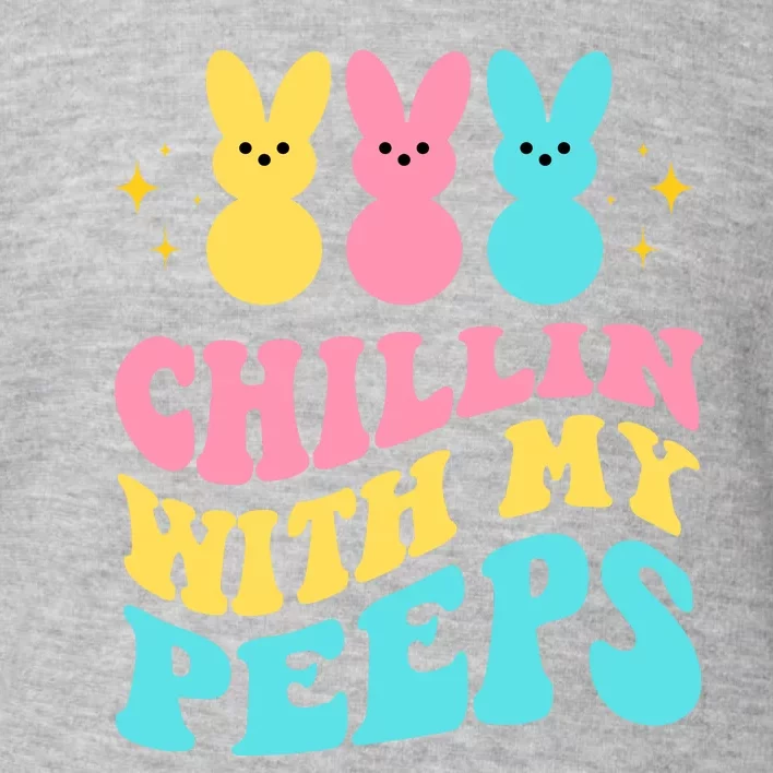 Chillin With My Peeps Cute Easter Toddler Sweatshirt