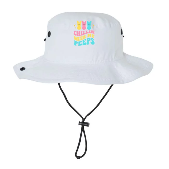 Chillin With My Peeps Cute Easter Legacy Cool Fit Booney Bucket Hat