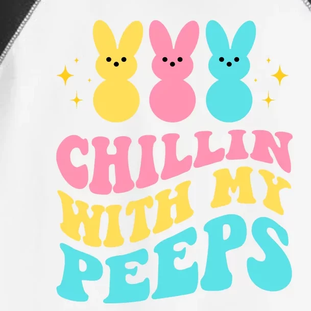 Chillin With My Peeps Cute Easter Toddler Fine Jersey T-Shirt