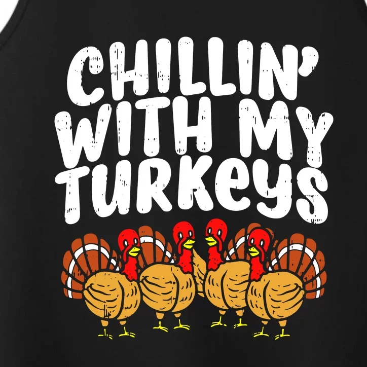 Chillin With My Turkeys Performance Tank