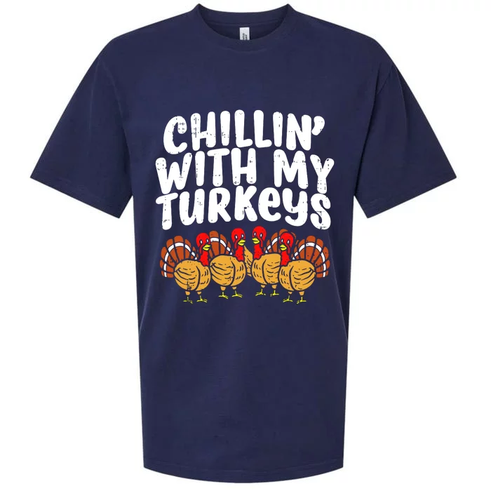 Chillin With My Turkeys Sueded Cloud Jersey T-Shirt