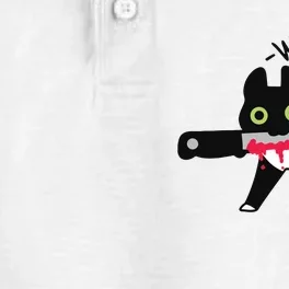 Cat What Murderous Tuxedo Cat With Knife Halloween Costume Dry Zone Grid Performance Polo