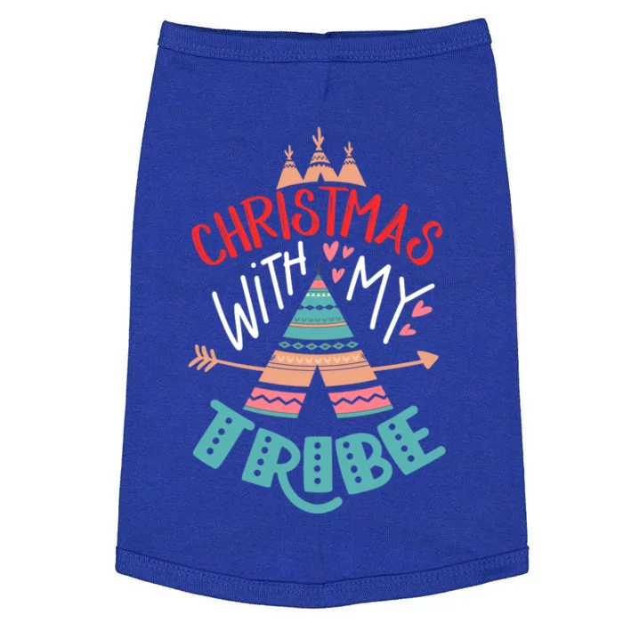 Christmas With My Tribe Red Plaid Family Matching Outfit Gift Doggie Tank