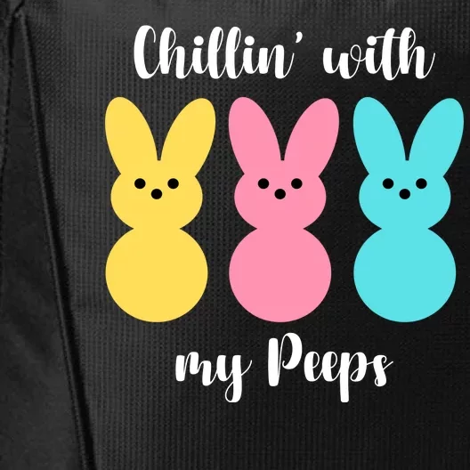 Chillin With My Peeps Easter Bunny Funny Cute City Backpack