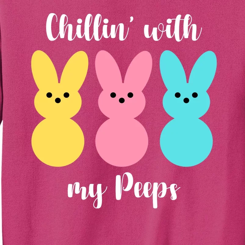 Chillin With My Peeps Easter Bunny Funny Cute Sweatshirt