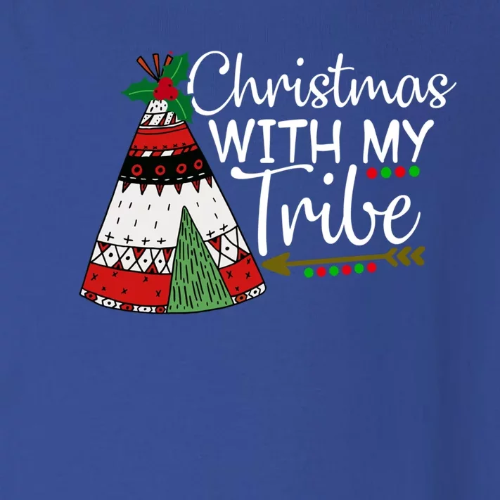 Christmas With My Tribe Red Plaid Family Matching Outfit Great Gift Toddler Long Sleeve Shirt