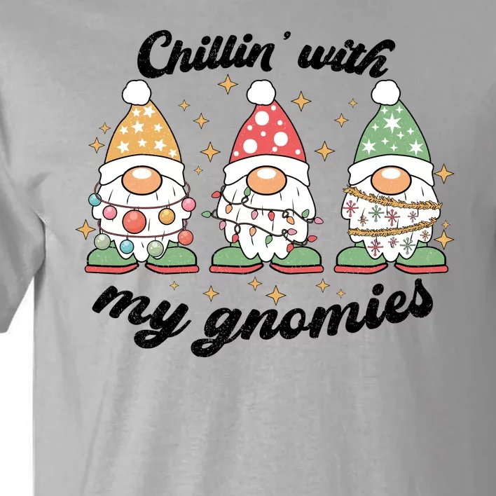 Chillin With My Gnomies Christmas Holiday Tall T-Shirt