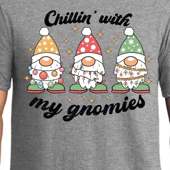 Chillin With My Gnomies Christmas Holiday Pajama Set