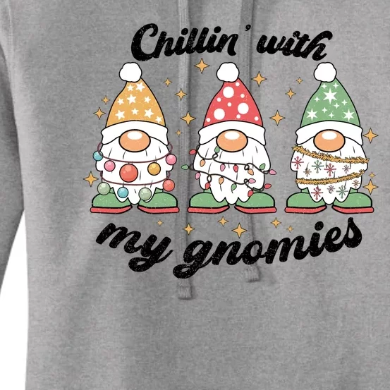 Chillin With My Gnomies Christmas Holiday Women's Pullover Hoodie