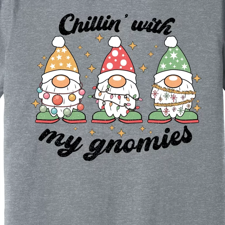 Chillin With My Gnomies Christmas Holiday Premium T-Shirt