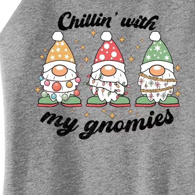 Chillin With My Gnomies Christmas Holiday Women’s Perfect Tri Rocker Tank