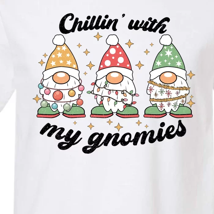 Chillin With My Gnomies Christmas Holiday Garment-Dyed Heavyweight T-Shirt