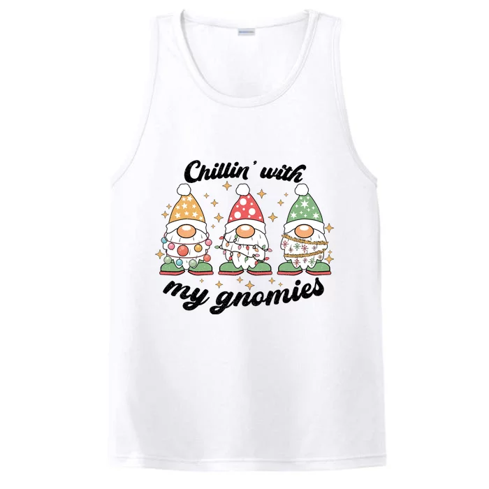 Chillin With My Gnomies Christmas Holiday Performance Tank