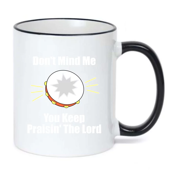 Christian Worship Music Tambourine Funny Church Humor Meaningful Gift Black Color Changing Mug