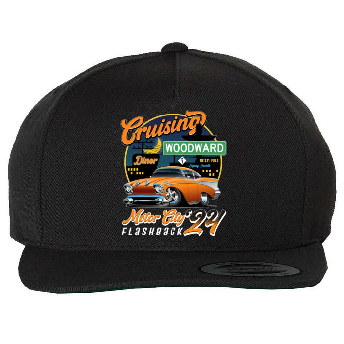 Cruising Woodward Motor City Flashback 2024 Orange Version Wool Snapback Cap