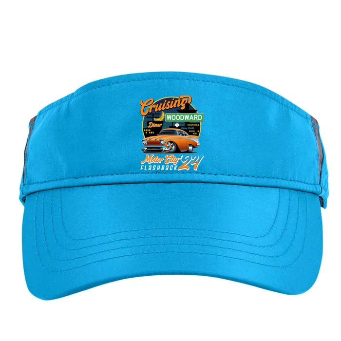 Cruising Woodward Motor City Flashback 2024 Orange Version Adult Drive Performance Visor