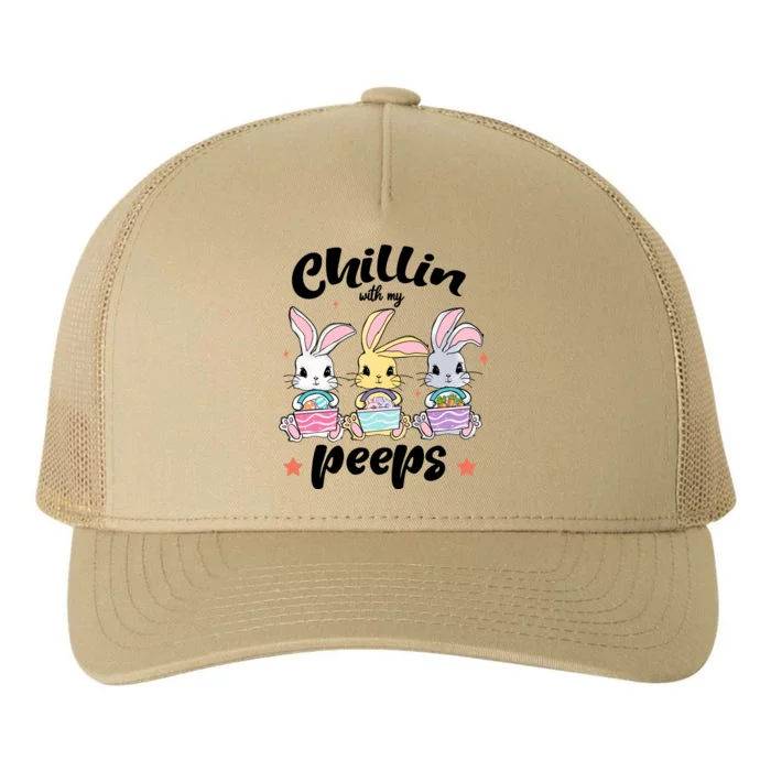 Chillin With My Peeps Yupoong Adult 5-Panel Trucker Hat