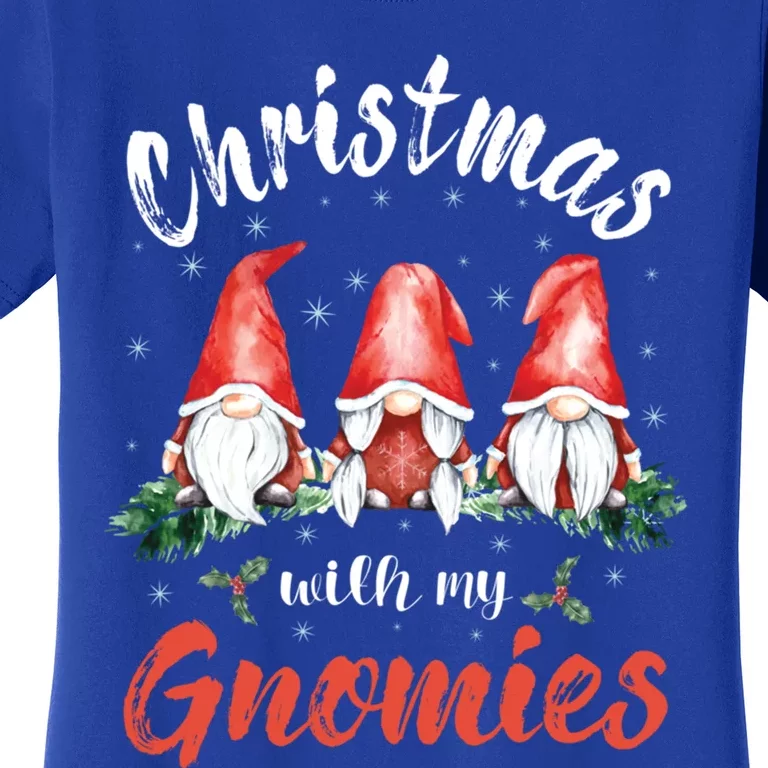 Christmas With My Gnomies Gnomes Christmas Gift Women's T-Shirt