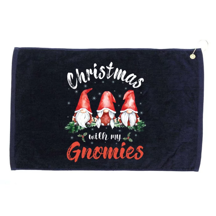 Christmas With My Gnomies Gnomes Christmas Gift Grommeted Golf Towel