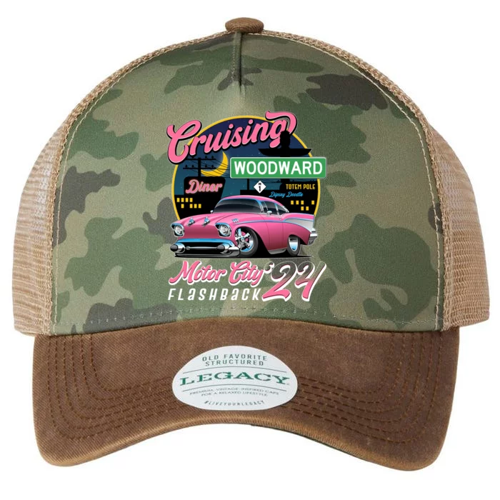 Cruising Woodward Motor City Flashback 2024 Pink Version Legacy Tie Dye Trucker Hat