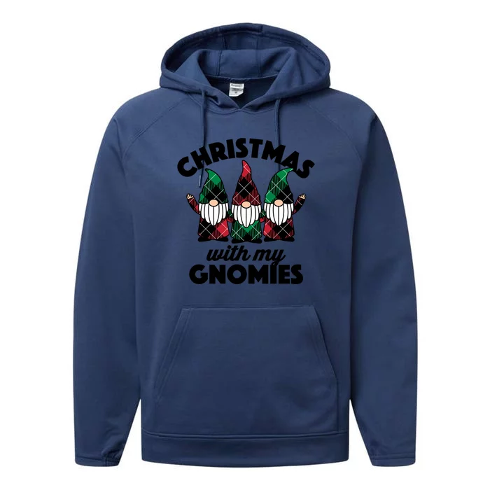 Christmas With My Gnomies Cool Gift Performance Fleece Hoodie