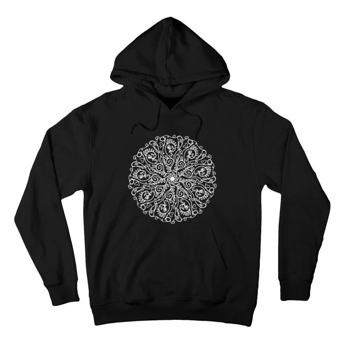 Curse Word Mandala Graphic Tall Hoodie