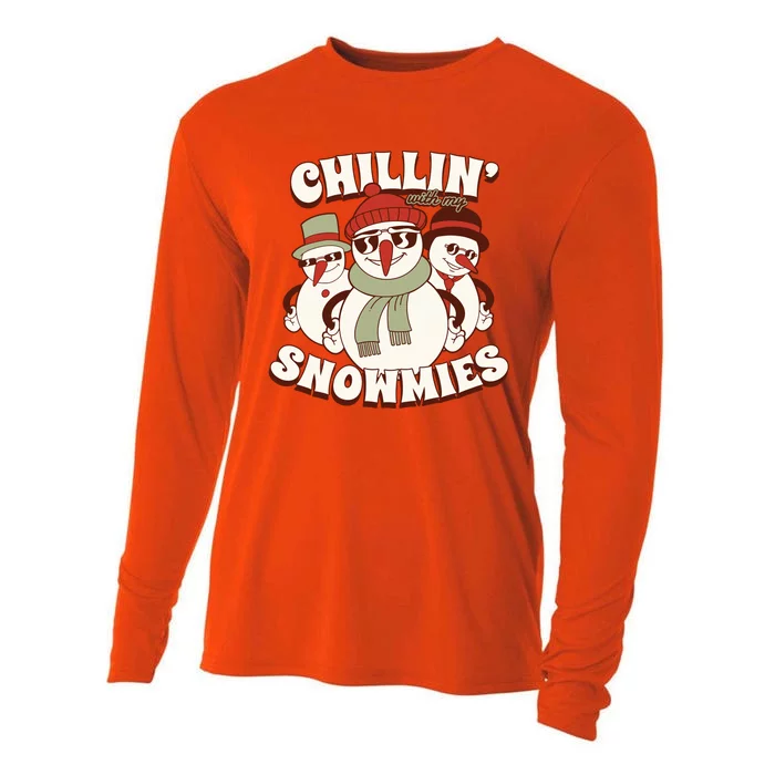 Chillin With My Snowmies Cooling Performance Long Sleeve Crew