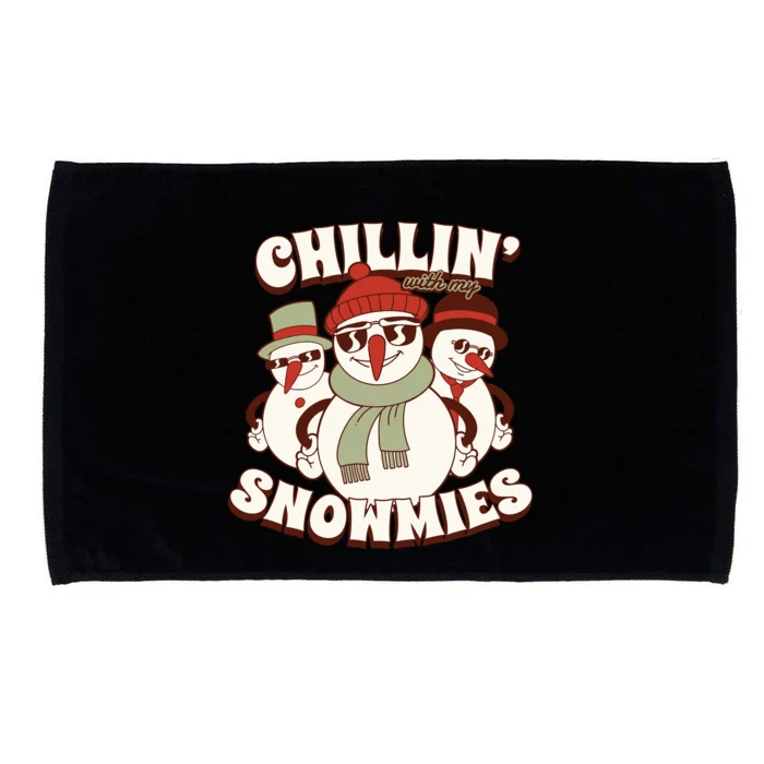 Chillin With My Snowmies Microfiber Hand Towel