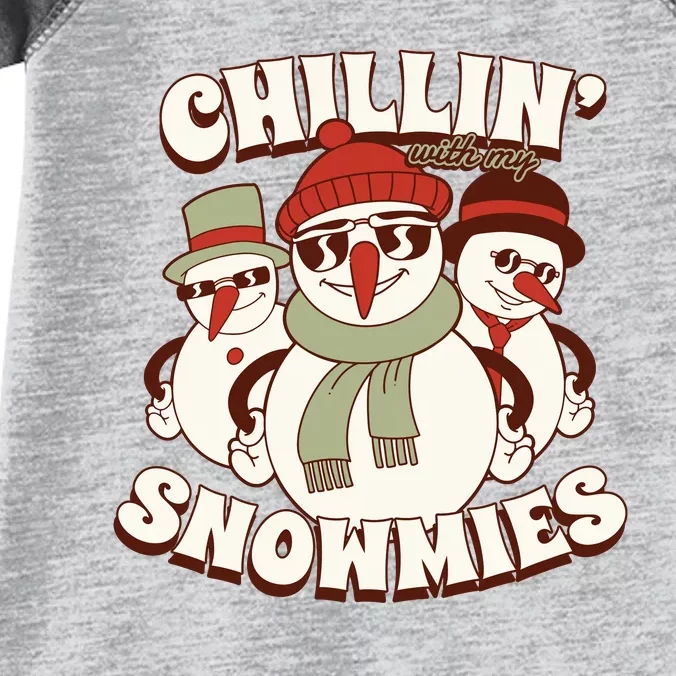 Chillin With My Snowmies Infant Baby Jersey Bodysuit