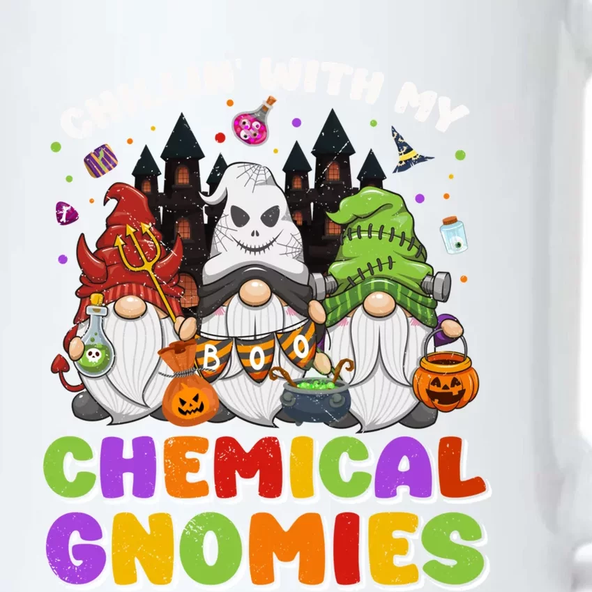 Chillin With My Chemical Gnomies Halloween Gnome Gift Black Color Changing Mug