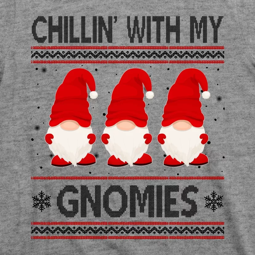 Chillin With My Gnomies Ugly Christmas T-Shirt