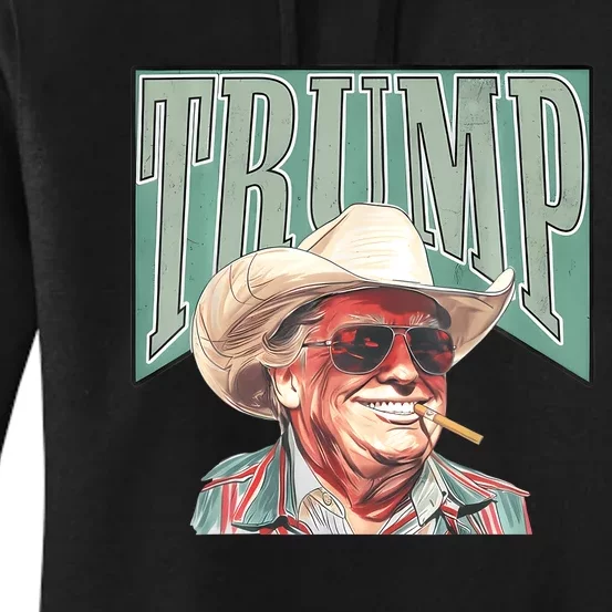 Cowboy Western Make America Great Trump Daddy Women's Pullover Hoodie