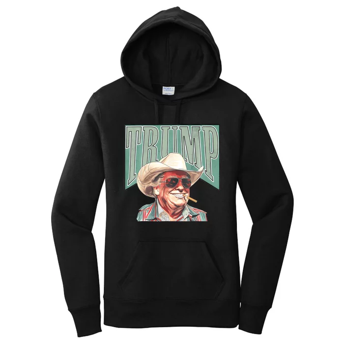 Cowboy Western Make America Great Trump Daddy Women's Pullover Hoodie