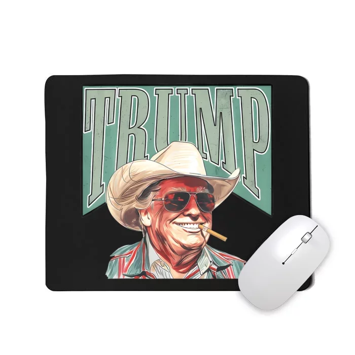 Cowboy Western Make America Great Trump Daddy Mousepad