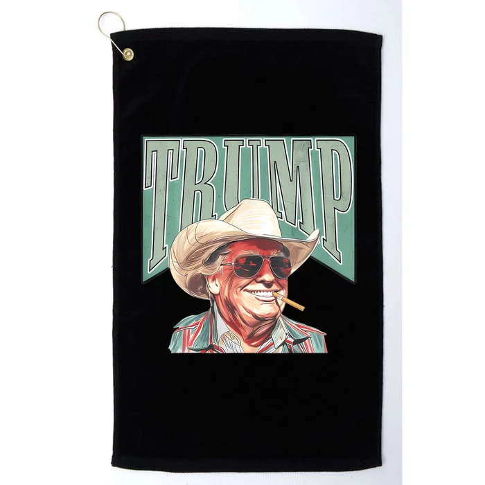 Cowboy Western Make America Great Trump Daddy Platinum Collection Golf Towel