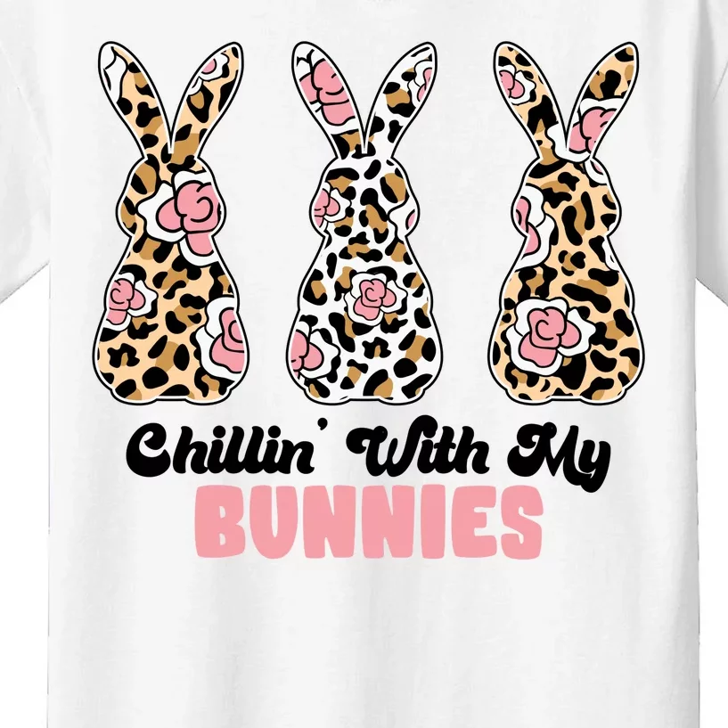 Chillin With My Bunnies Easter Cute Kids T-Shirt