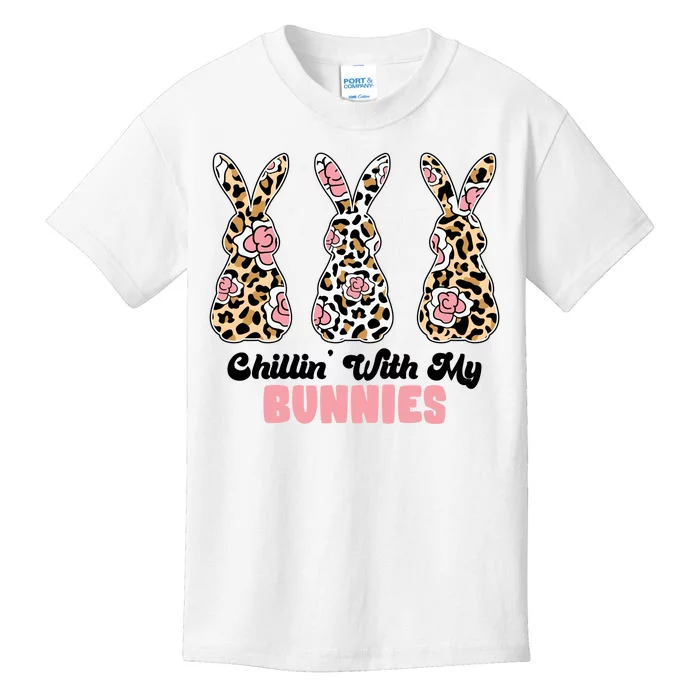 Chillin With My Bunnies Easter Cute Kids T-Shirt