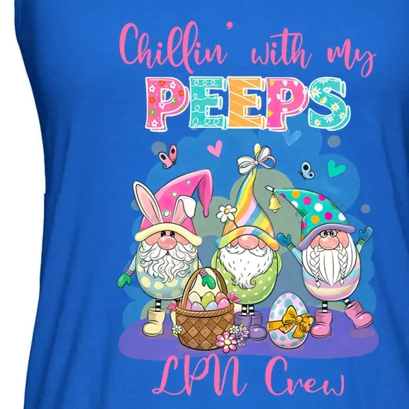 Chillin With My Peeps Lpn Crew Every Bunnys Favorite Nurs Gift Ladies Essential Flowy Tank