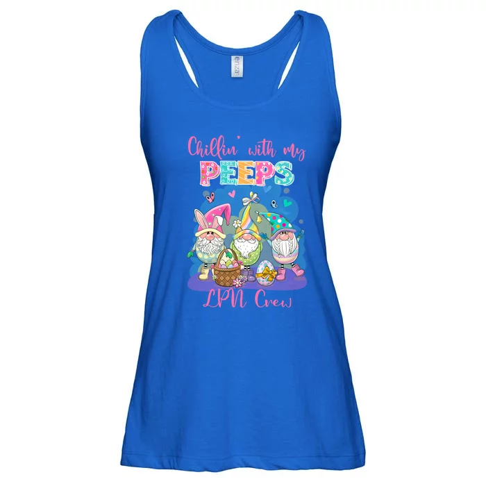 Chillin With My Peeps Lpn Crew Every Bunnys Favorite Nurs Gift Ladies Essential Flowy Tank