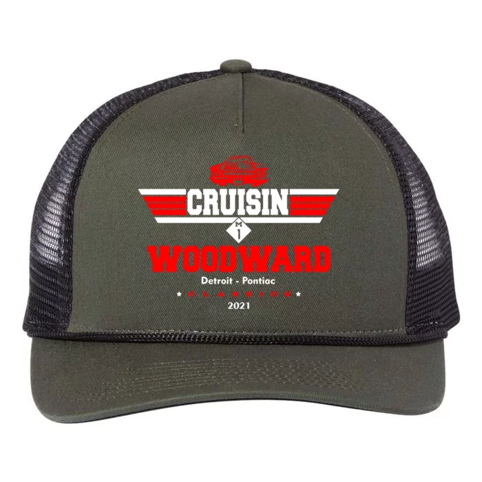 Cruisin Woodward M1 Classics 2021 Retro Rope Trucker Hat Cap